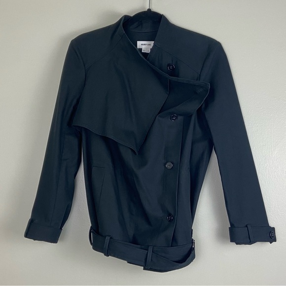 Helmut Lang Black Trench Coat - Picture 2 of 6